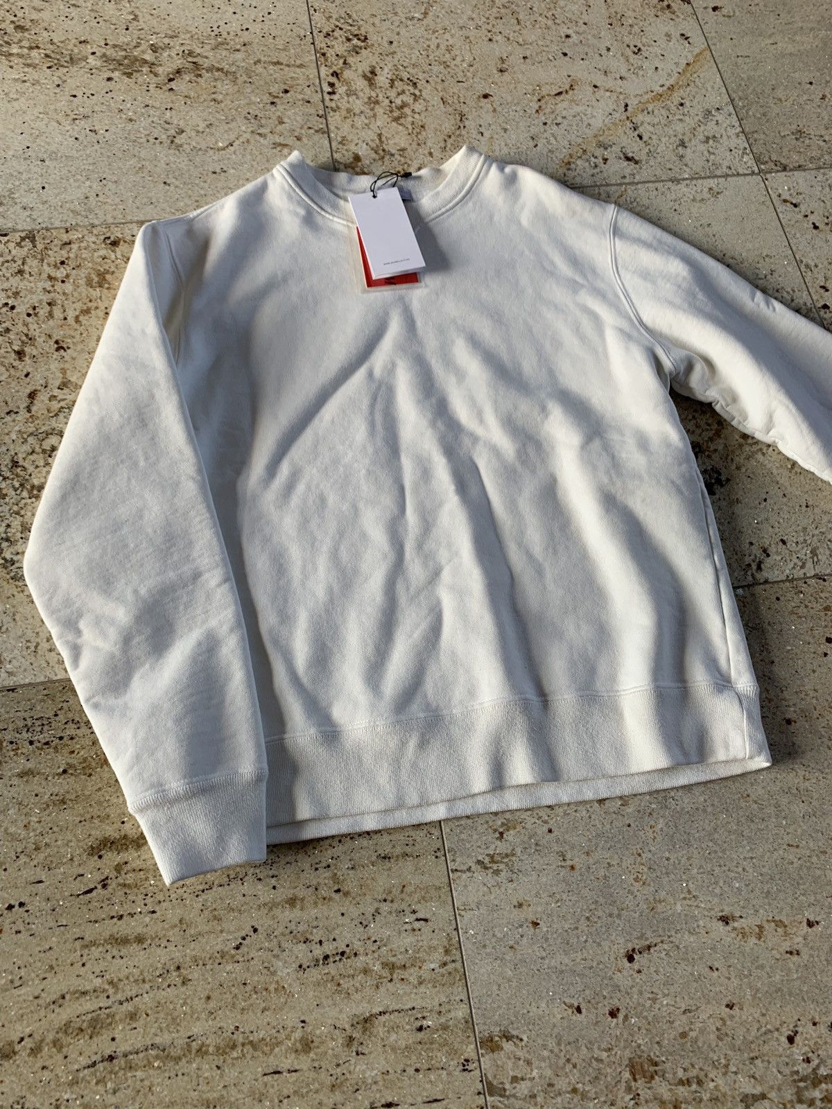 John Elliott Replica Crewneck Sweater in White Size US XS / EU 42 / 0 - 5 Thumbnail