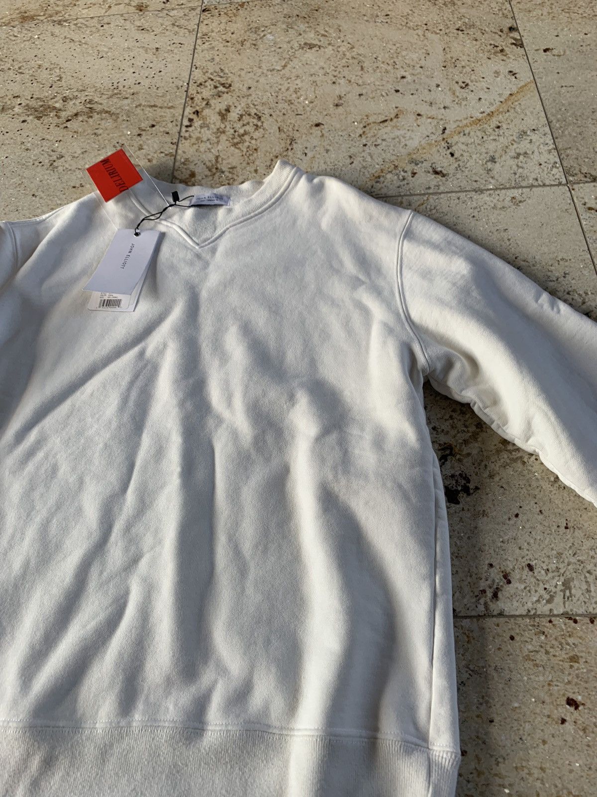 John Elliott Replica Crewneck Sweater in White Size US XS / EU 42 / 0 - 8 Thumbnail