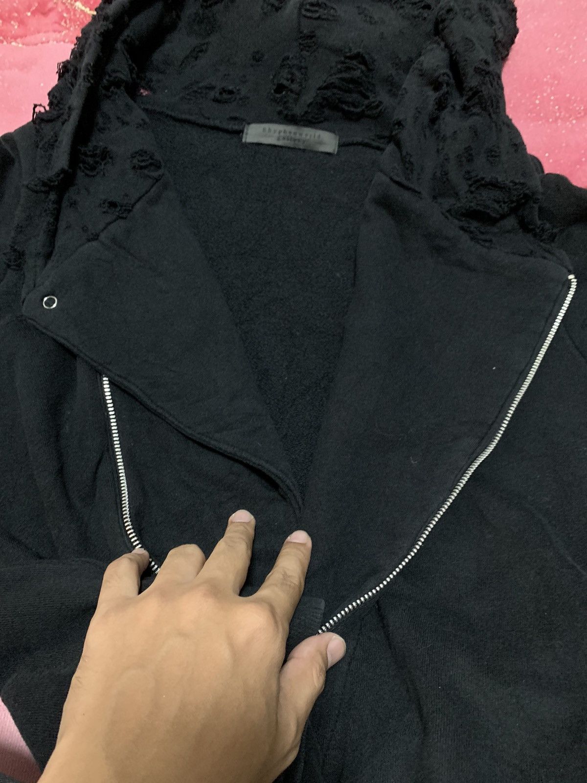 Japanese Brand DISTRESSED DESTROYED EHYPHENWORLD GALLERY HOODIES JACKET Size US S / EU 44-46 / 1 - 8 Thumbnail