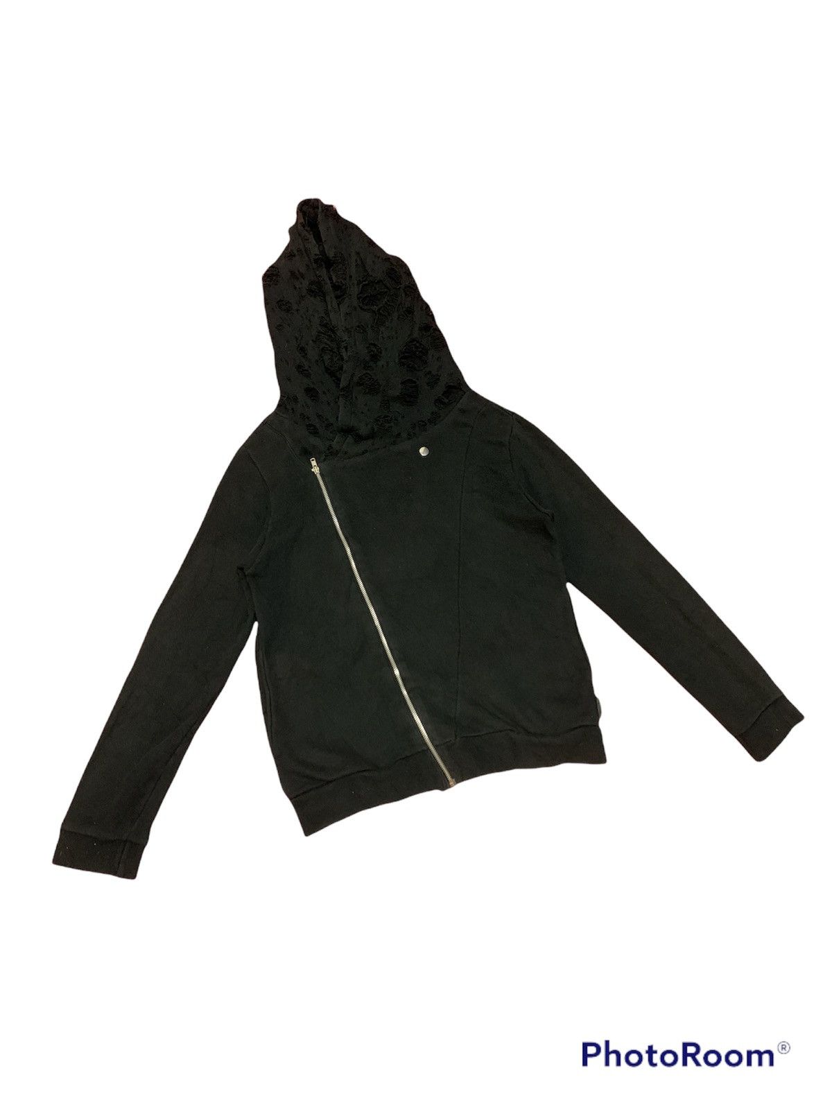 image of Avant Garde x Seditionaries Distressed Destroyed Ehyphenworld Gallery Hoodies Jacket in Black (Size