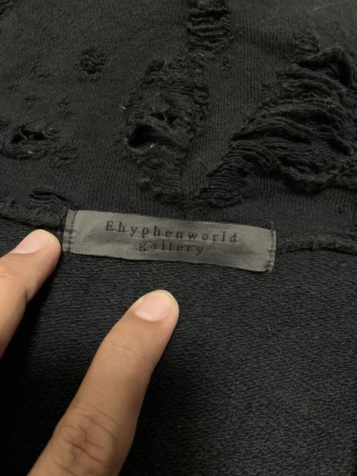 Japanese Brand DISTRESSED DESTROYED EHYPHENWORLD GALLERY HOODIES JACKET Size US S / EU 44-46 / 1 - 7 Thumbnail
