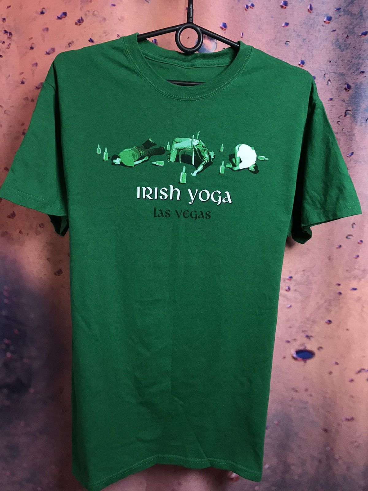 Vintage Vintage Irish Yoga streetwear humor tee Size US M / EU 48-50 / 2 - 2 Thumbnail