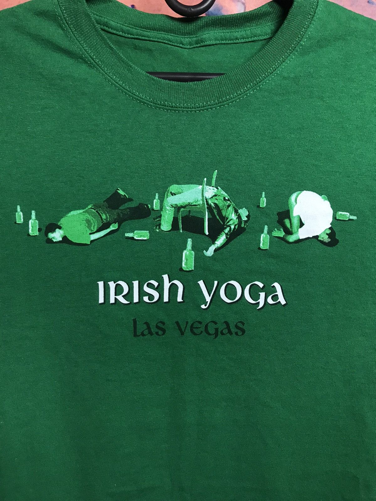 Vintage Vintage Irish Yoga streetwear humor tee Size US M / EU 48-50 / 2 - 3 Thumbnail