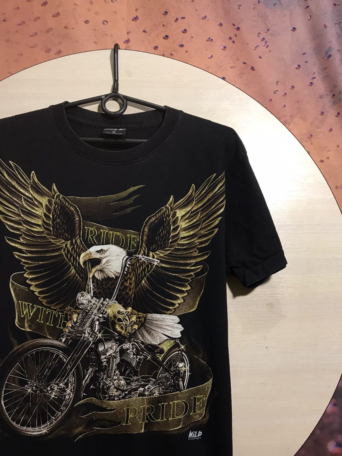 Band Tees × Vintage Vintage band eagle ride with pride tee Size US S / EU 44-46 / 1 - 1 Thumbnail