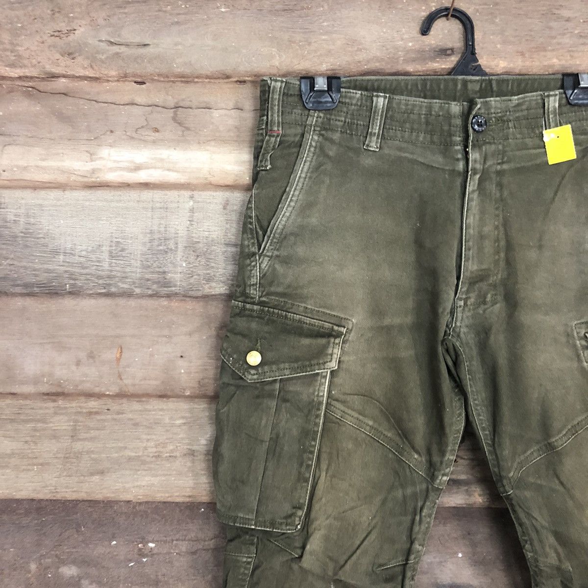 Japanese Brand × StraightFaded Geride Green Multipocket Tactical Cargo Pants #3363 Size US 31 - 6 Thumbnail