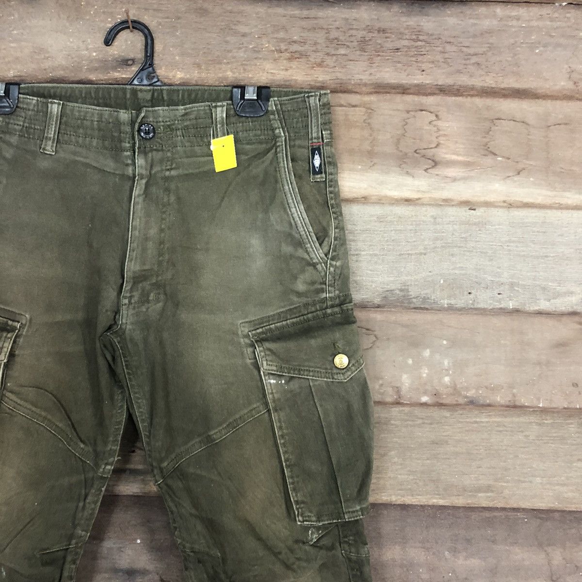 Japanese Brand × StraightFaded Geride Green Multipocket Tactical Cargo Pants #3363 Size US 31 - 5 Thumbnail