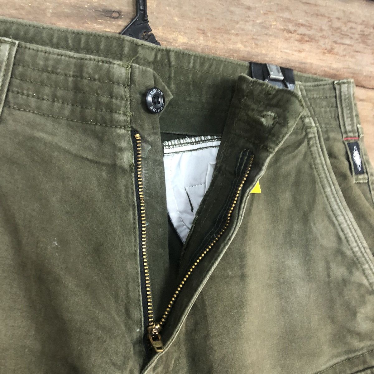 Japanese Brand × StraightFaded Geride Green Multipocket Tactical Cargo Pants #3363 Size US 31 - 10 Thumbnail
