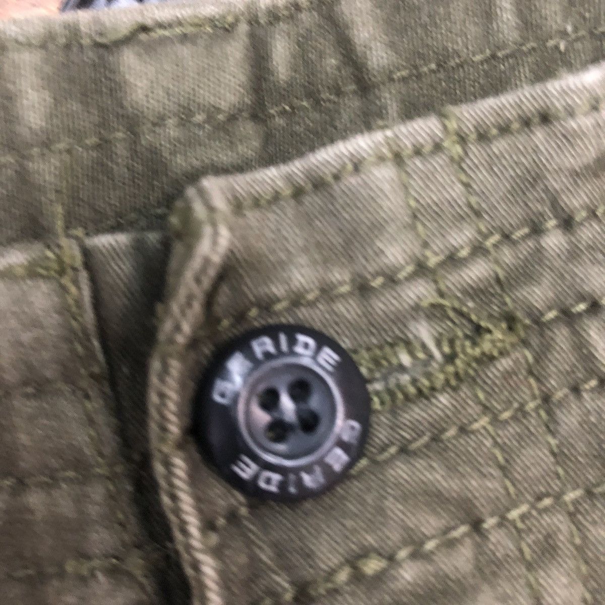 Japanese Brand × StraightFaded Geride Green Multipocket Tactical Cargo Pants #3363 Size US 31 - 9 Thumbnail