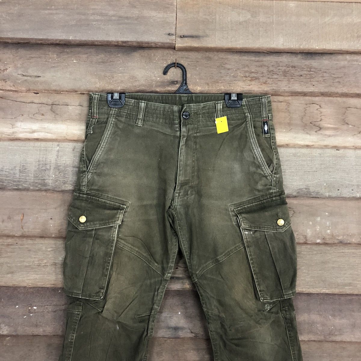 Japanese Brand × StraightFaded Geride Green Multipocket Tactical Cargo Pants #3363 Size US 31 - 2 Thumbnail