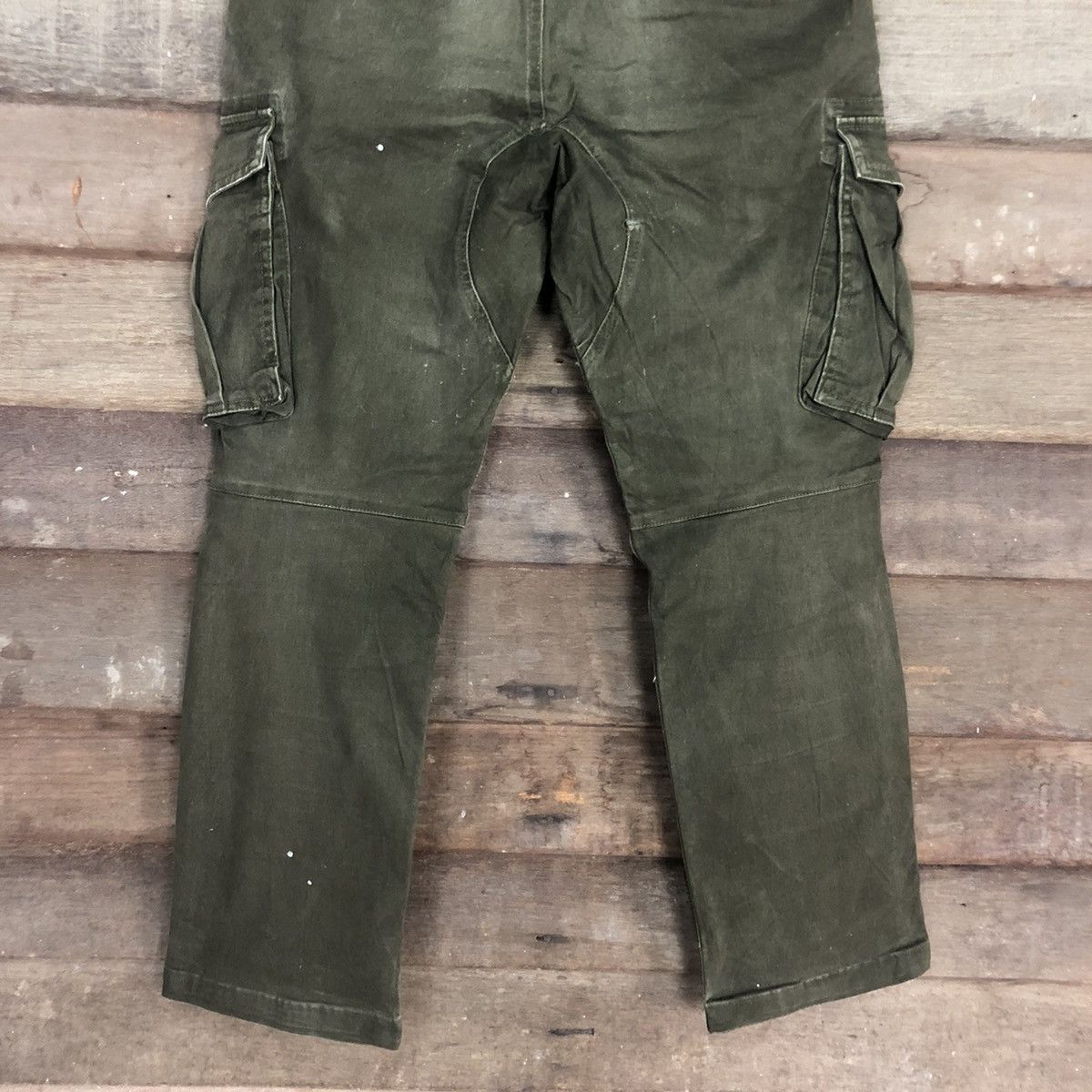 Japanese Brand × StraightFaded Geride Green Multipocket Tactical Cargo Pants #3363 Size US 31 - 13 Thumbnail