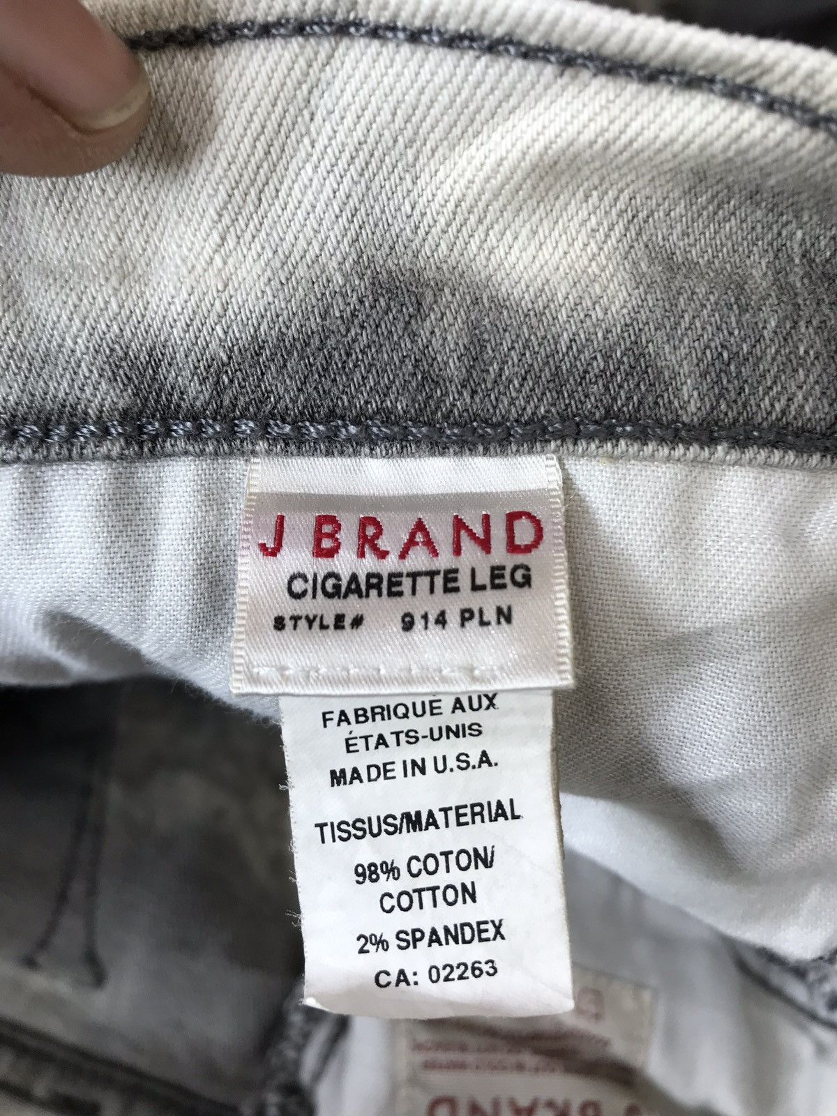J Brand Made In Usa J Brand Acid Wash Design Stretch Skinny Jeans Size US 34 / EU 50 - 10 Thumbnail