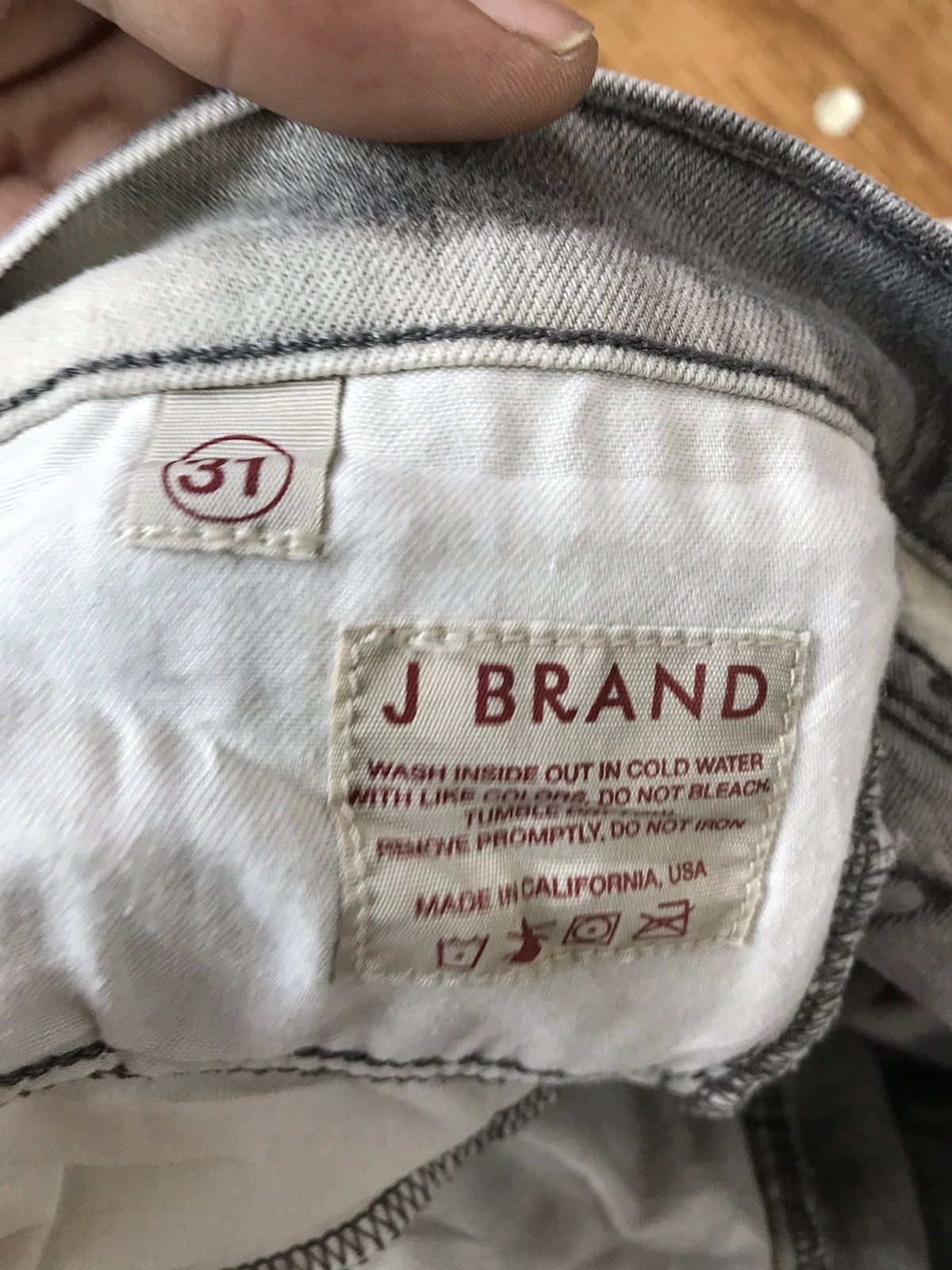 J Brand Made In Usa J Brand Acid Wash Design Stretch Skinny Jeans Size US 34 / EU 50 - 11 Thumbnail