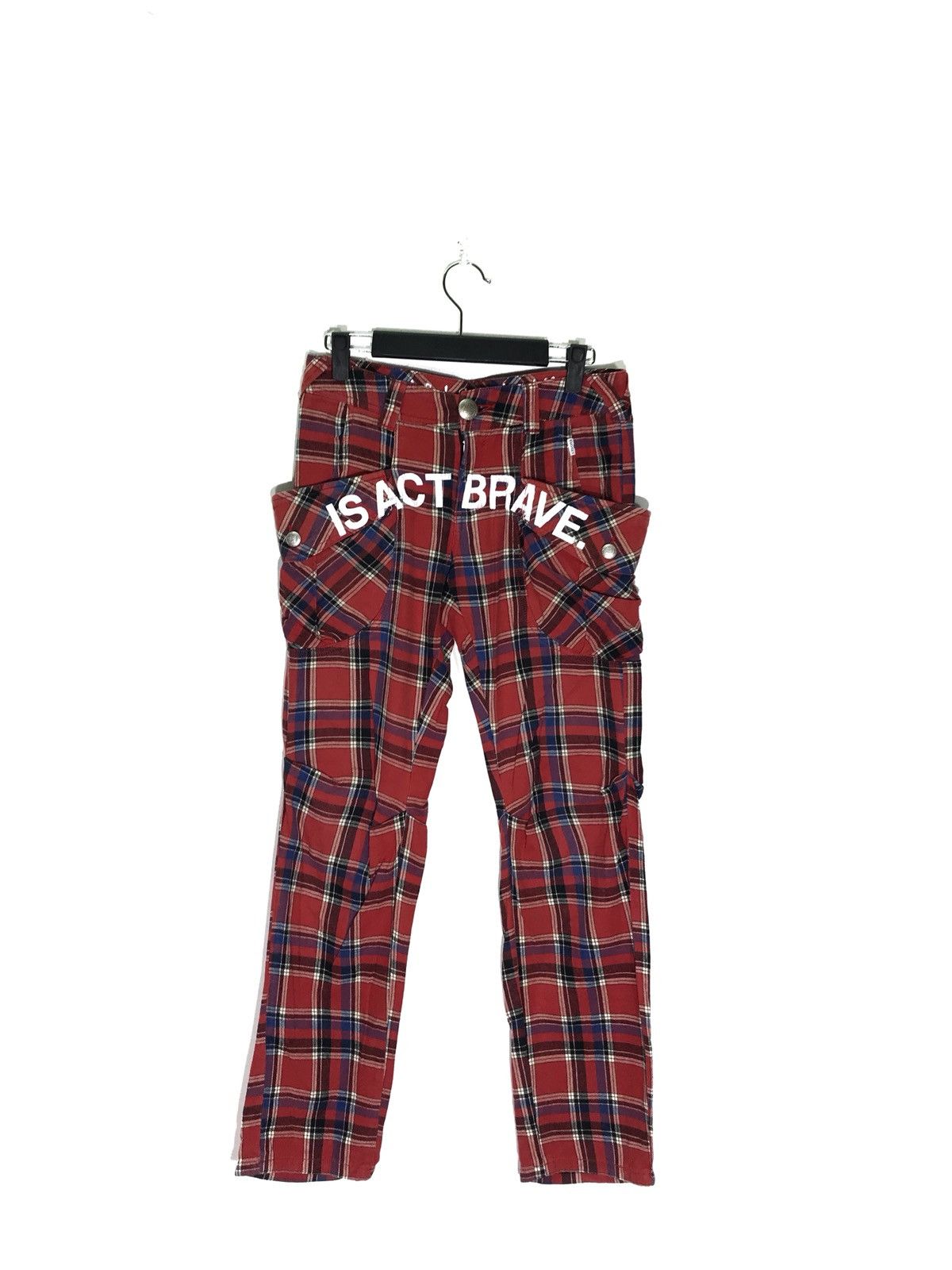 Japanese Brand Japanese Brand Redark Big Side Pocket Tartan Plaid Pants Size US 30 / EU 46 - 1 Thumbnail