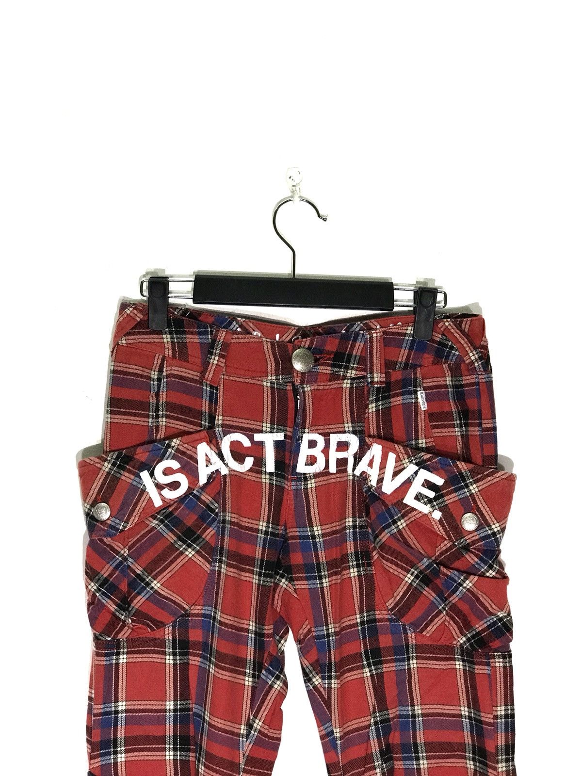 Japanese Brand Japanese Brand Redark Big Side Pocket Tartan Plaid Pants Size US 30 / EU 46 - 2 Thumbnail