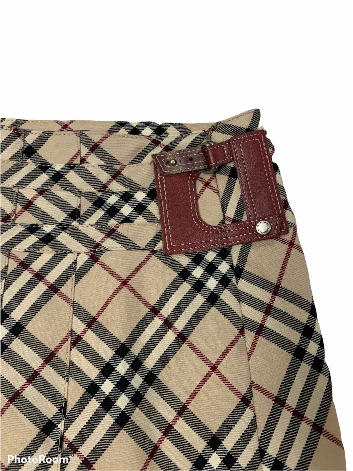 Burberry FINAL⚡️Vintage Burberry London Blue Label Nova Check Skirts Size 28" / US 6 / IT 42 - 3 Thumbnail