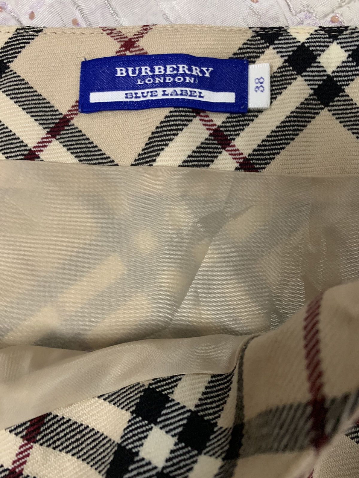 Burberry FINAL⚡️Vintage Burberry London Blue Label Nova Check Skirts Size 28" / US 6 / IT 42 - 8 Thumbnail
