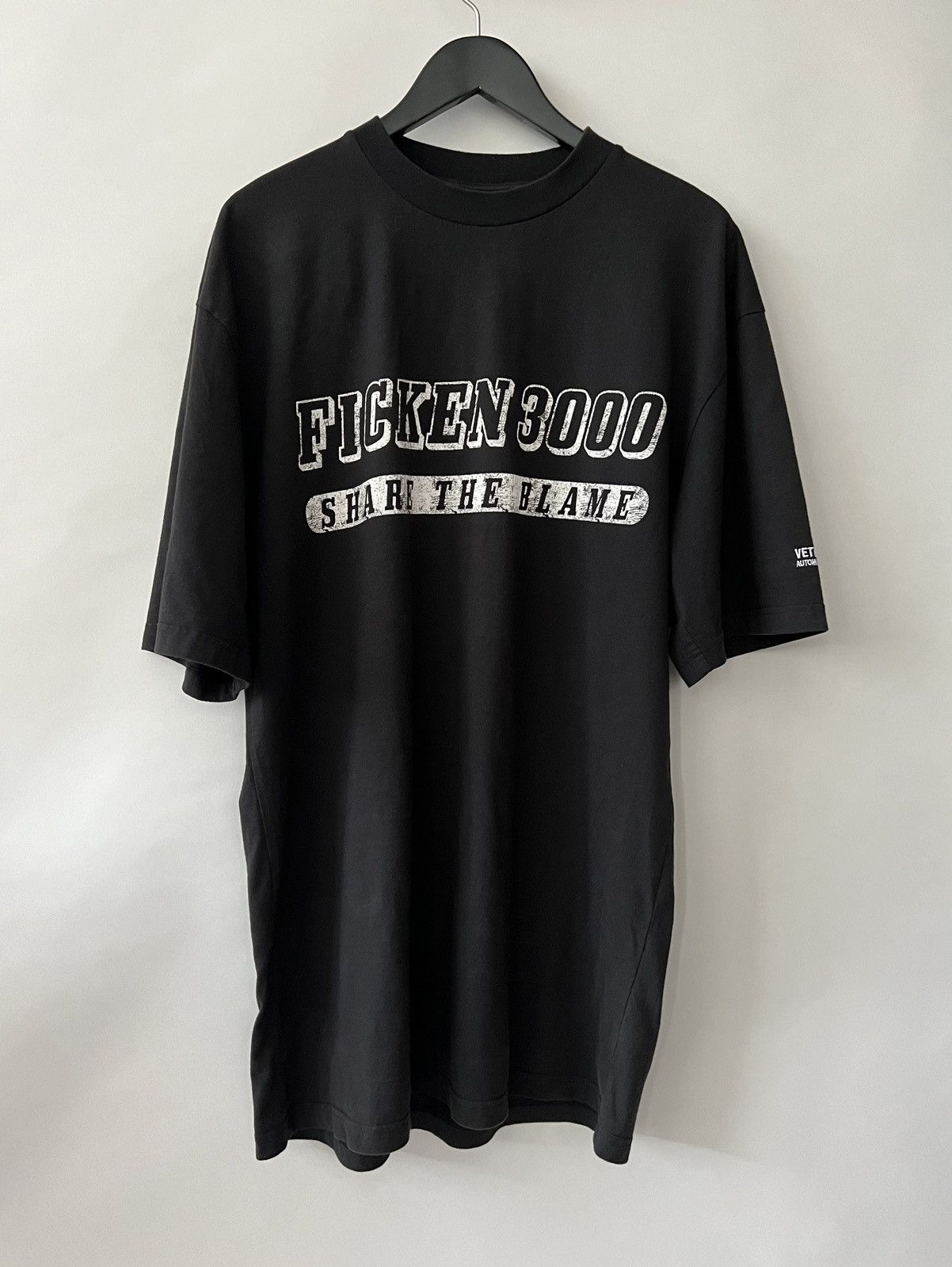 Vetements Vetements FW18 Ficken 3000 Printed T-shirt Size US L / EU 52-54 / 3 - 2 Thumbnail