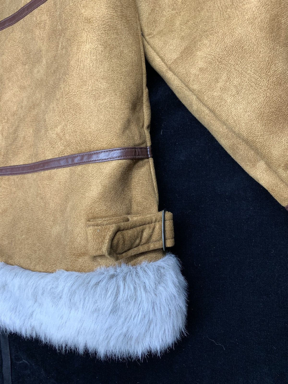 Japanese Brand RARE ‼️ Faux Fur Sherpa Lined Coat Jacket Size US M / EU 48-50 / 2 - 7 Thumbnail