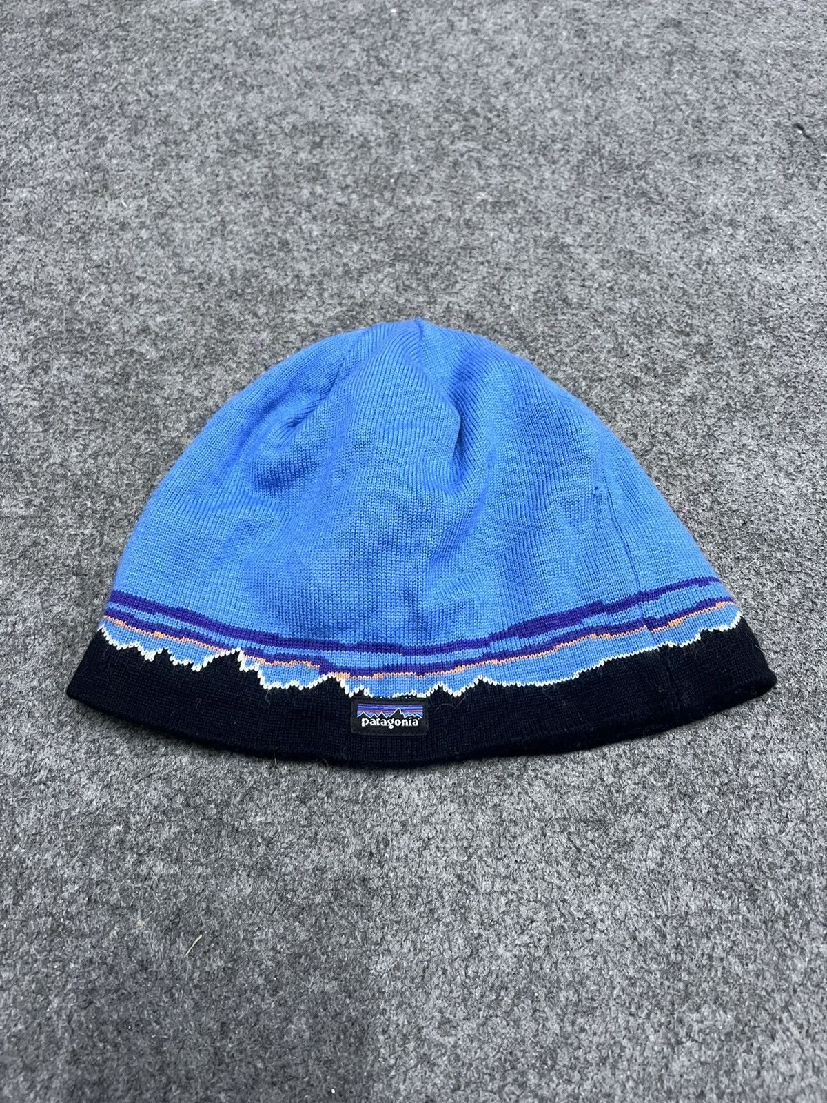 image of Vintage Patagonia Beanie Hat in Blue, Men's