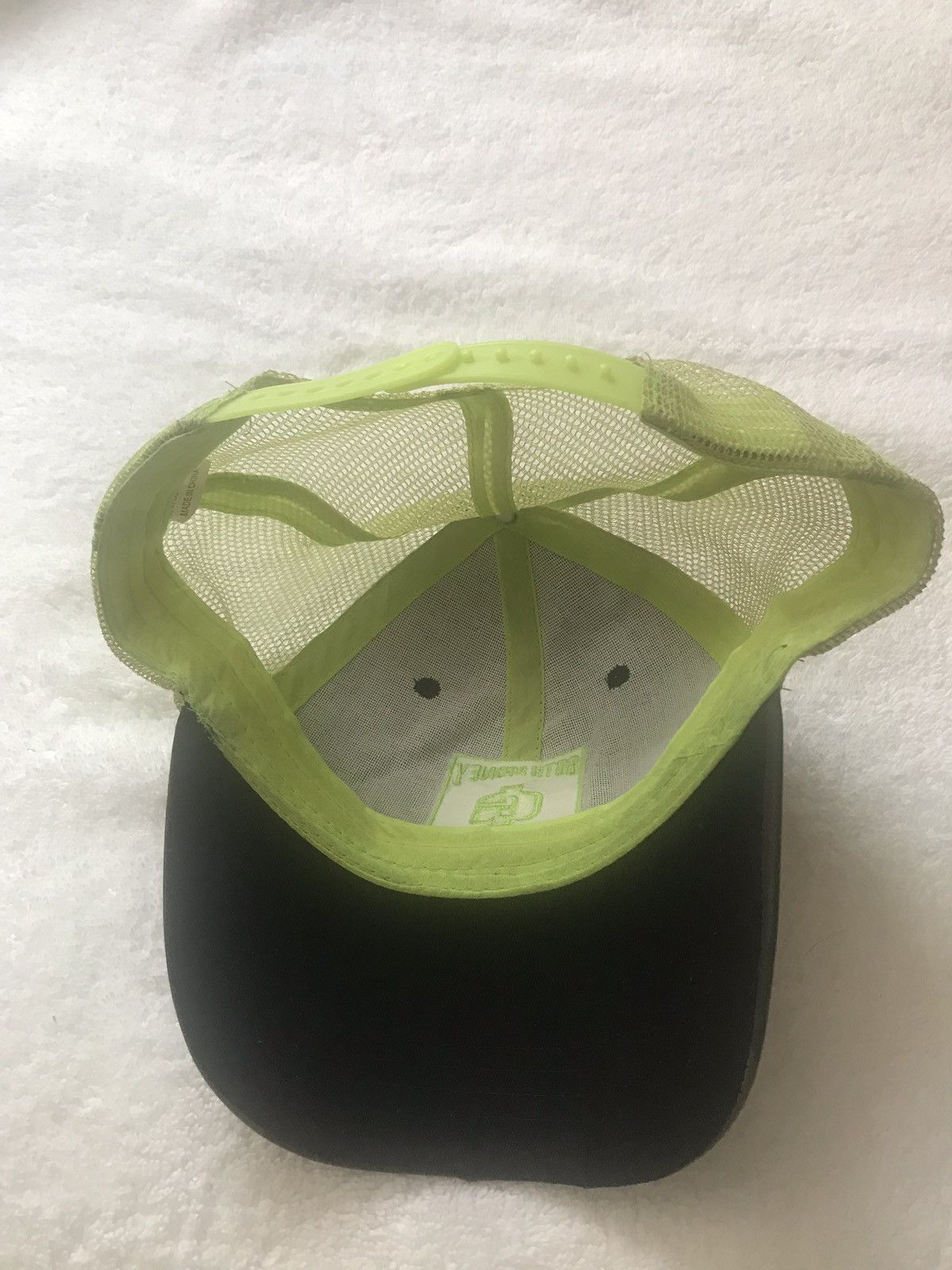 Goth Money RARE Lime Green Camo Goth Money Trucker Hat. Gothmoney | Grailed