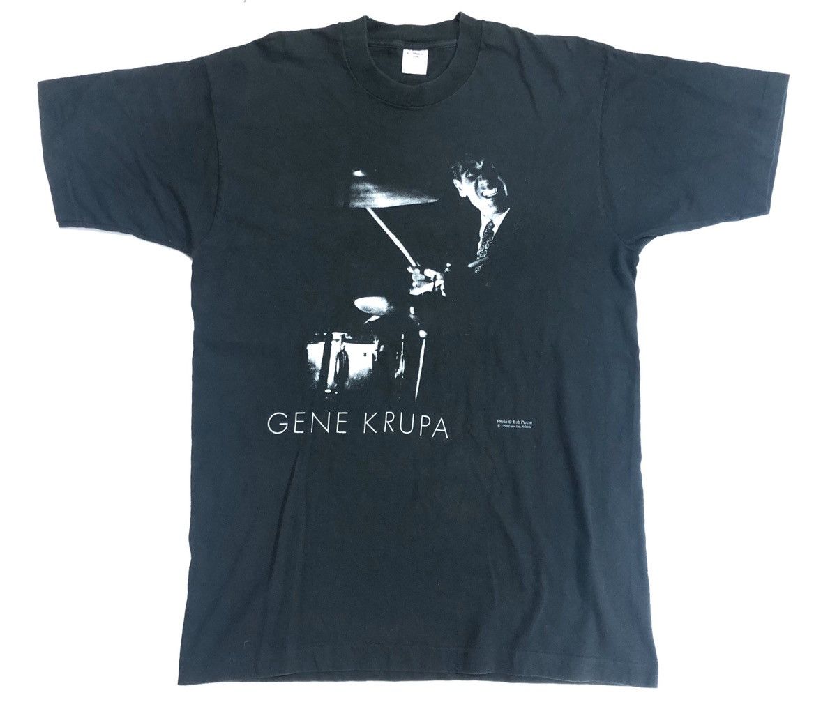 image of Band Tees x Made In USA Vintage 90's Gene Krupa American Drummer Krupa And Rich in Black (Size XL)