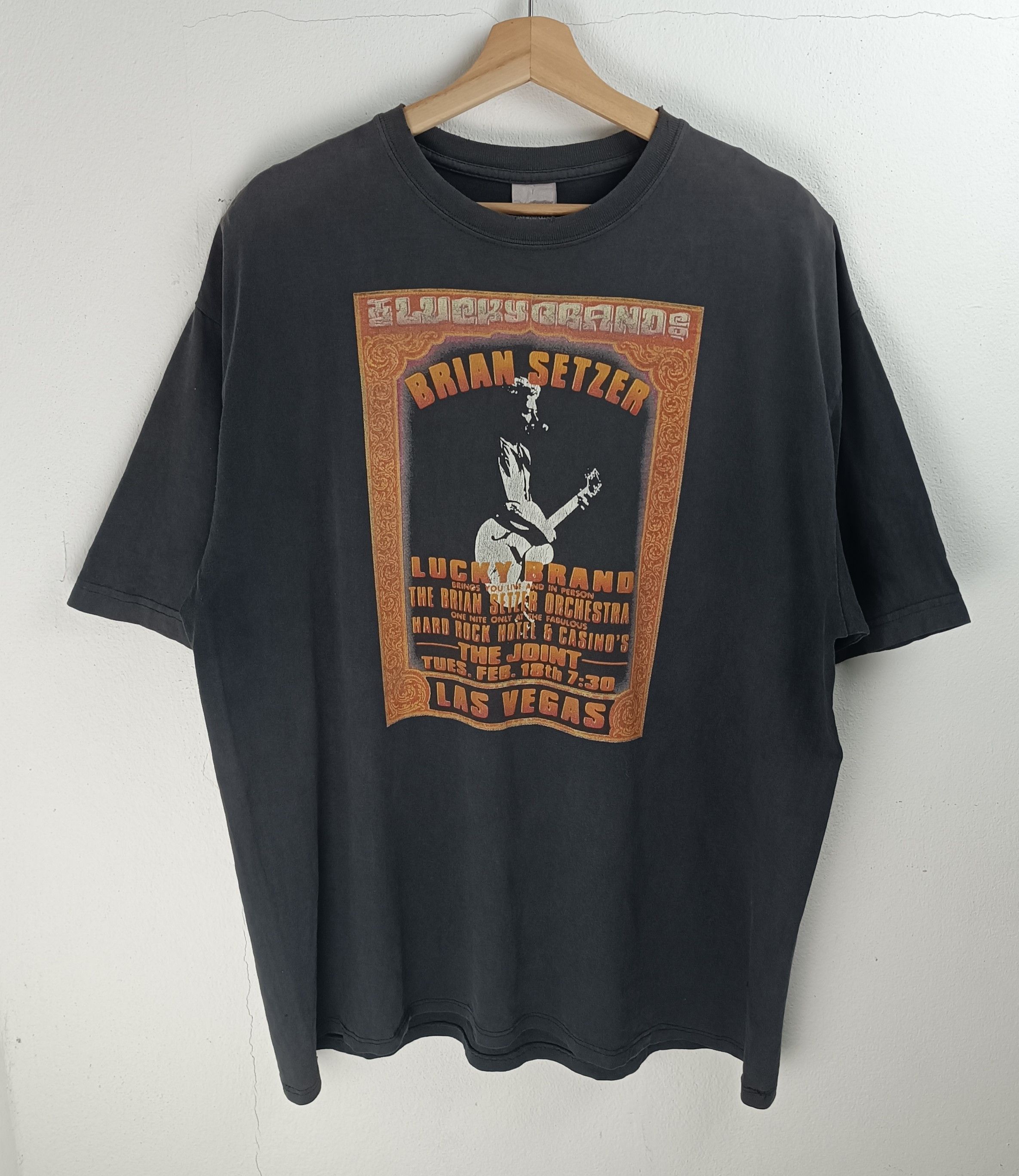 Band Tees THRASHED FADED VINTAGE BRIAN SETZER ORCHESTRA GRUNGE PUNK Size US XL / EU 56 / 4 - 3 Thumbnail