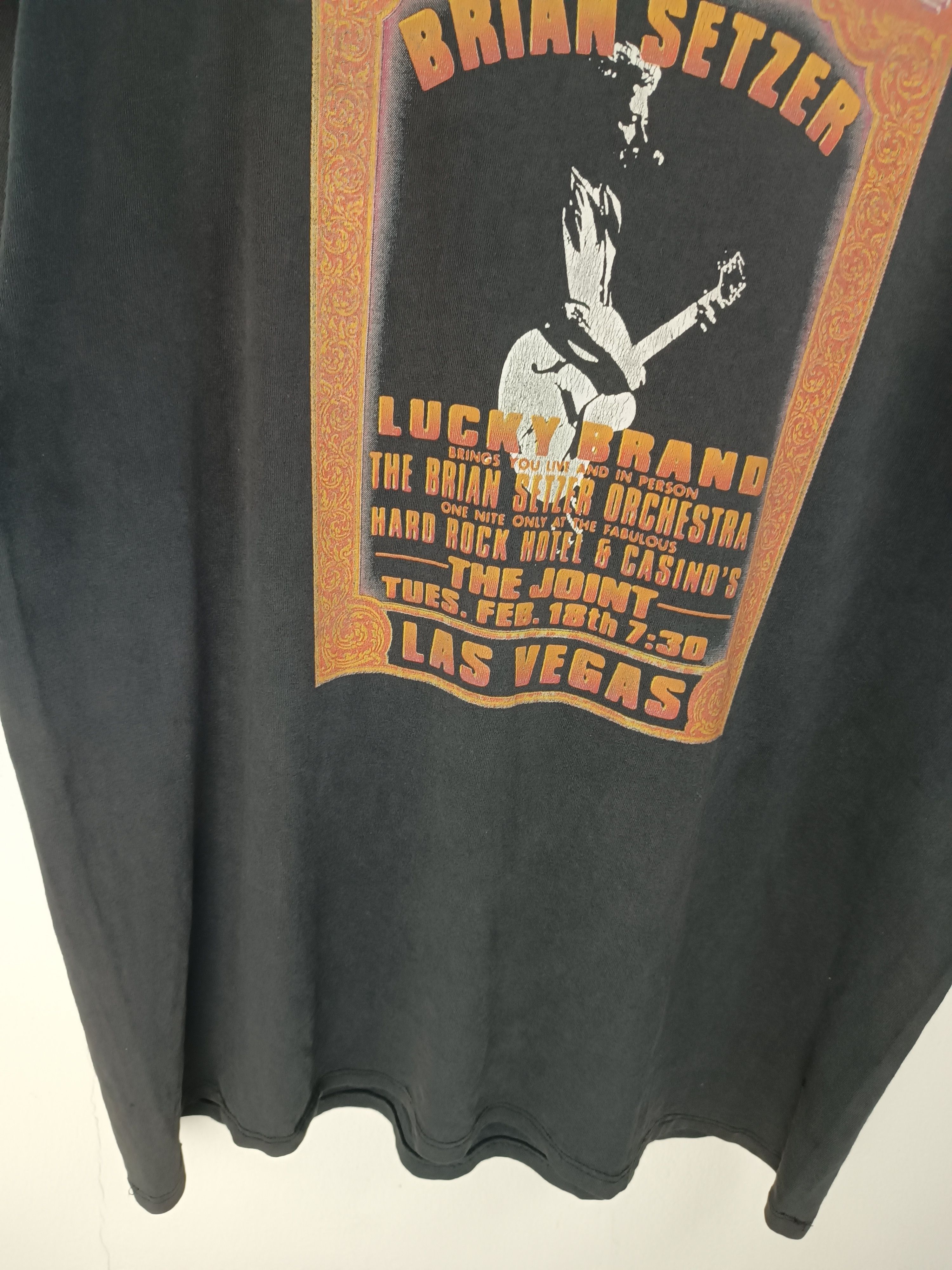 Band Tees THRASHED FADED VINTAGE BRIAN SETZER ORCHESTRA GRUNGE PUNK Size US XL / EU 56 / 4 - 11 Thumbnail