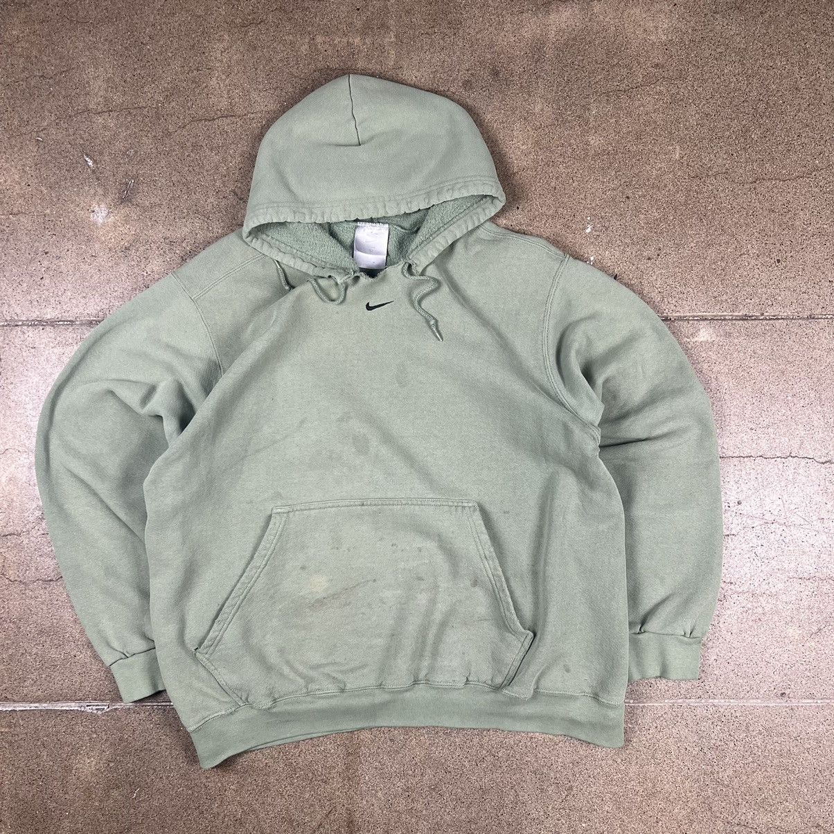 Nike × Vintage Rare vintage Nike center swoosh sage green. Size US L / EU 52-54 / 3 - 1 Thumbnail