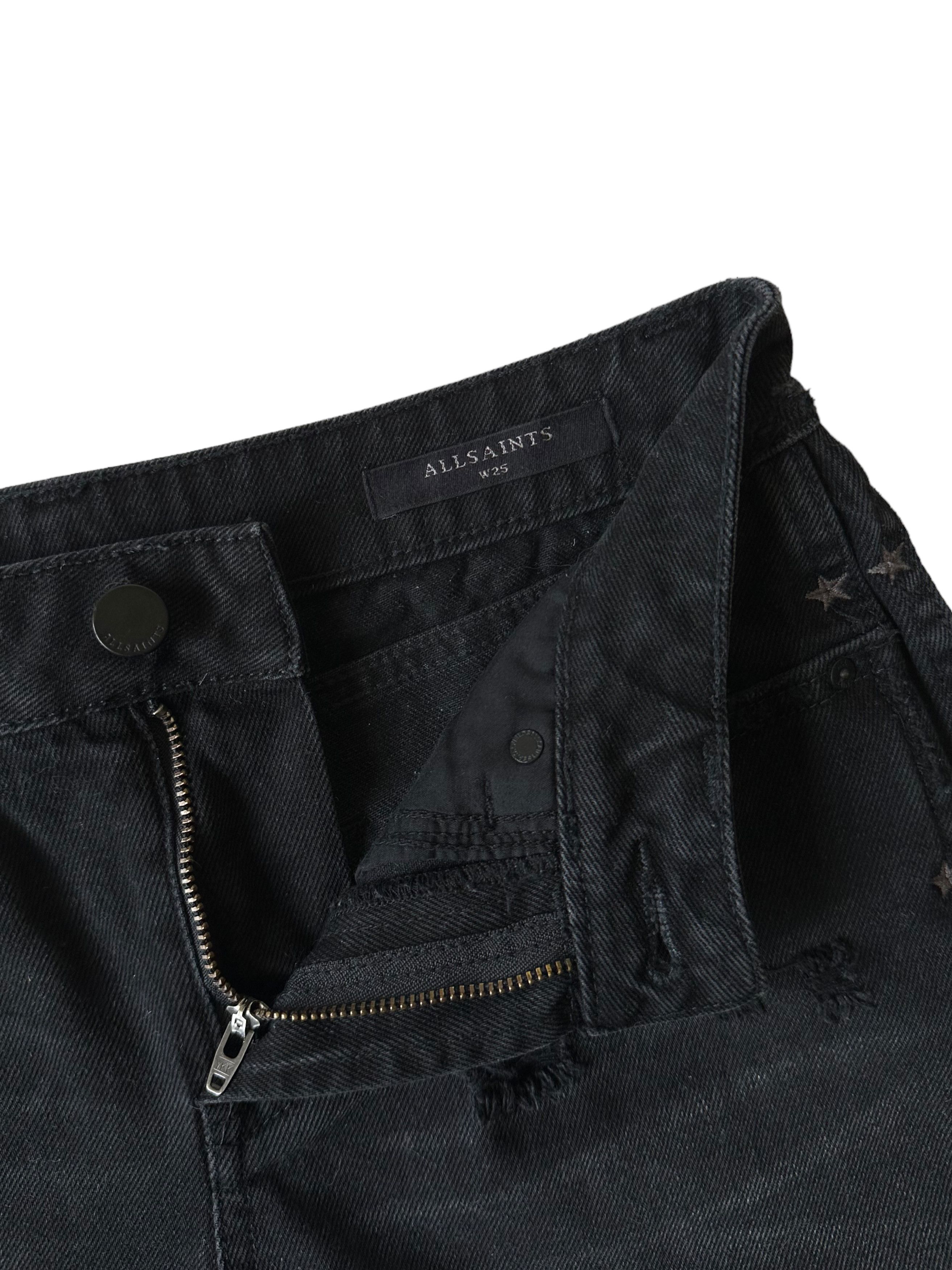 Allsaints AllSaints Serene Denim Shorts Black W25 Size 25" / US 0 / IT 36 - 6 Thumbnail