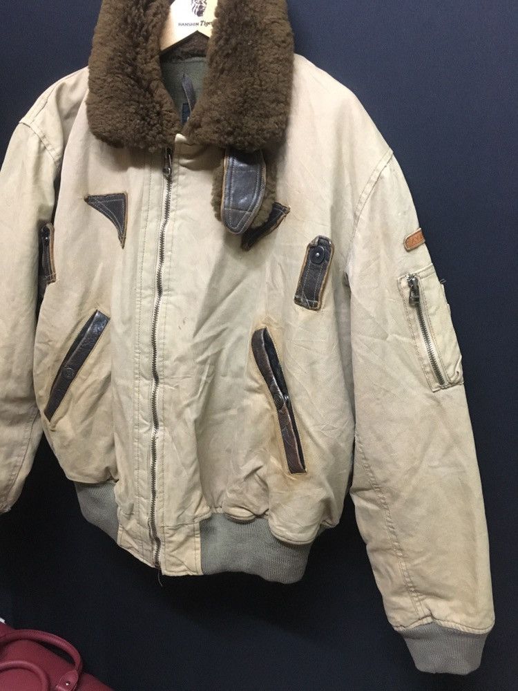 Avirex × Vintage Vintage Avirex B 15 Sherpa flight jacket Size US XXL / EU 58 / 5 - 3 Thumbnail