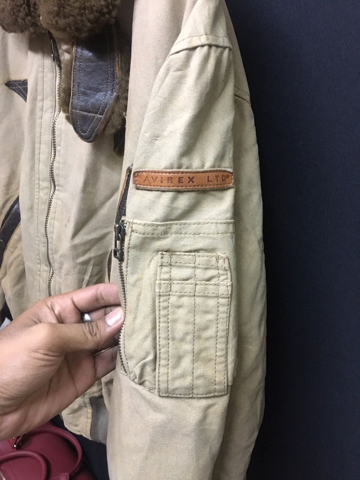Avirex × Vintage Vintage Avirex B 15 Sherpa flight jacket Size US XXL / EU 58 / 5 - 8 Thumbnail