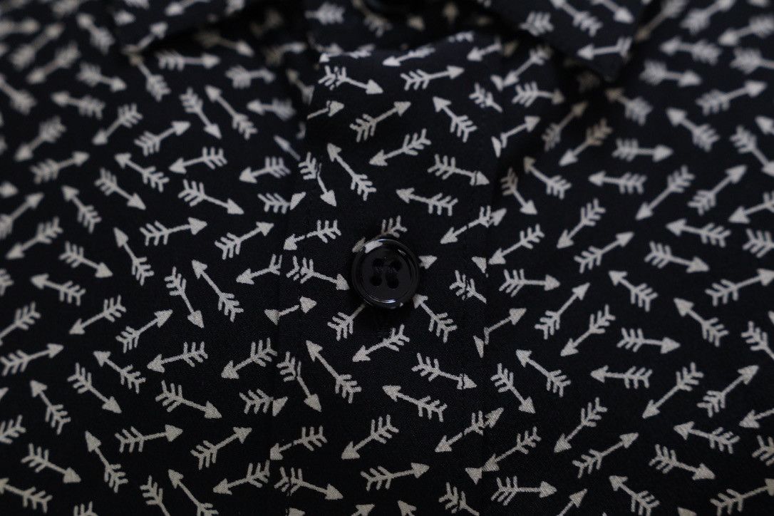 Hedi Slimane × Saint Laurent Paris FW15 Saint Laurent Silk Arrow Shirt Size US M / EU 48-50 / 2 - 8 Thumbnail