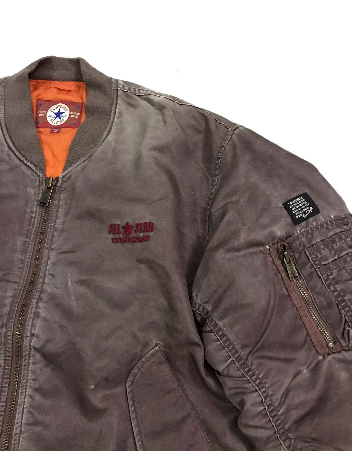 Converse Vintage Converse Chuck Taylor Ma 1 Bomber Jacket Size US S / EU 44-46 / 1 - 4 Thumbnail
