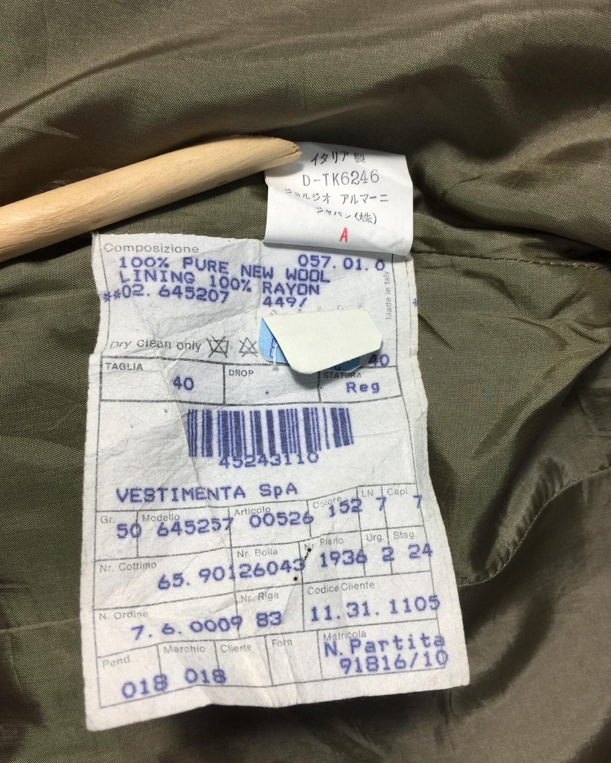Giorgio Armani Vintage Giorgio Armani Blazer Coat / Made in Italy / Casual Size US S / EU 44-46 / 1 - 10 Thumbnail