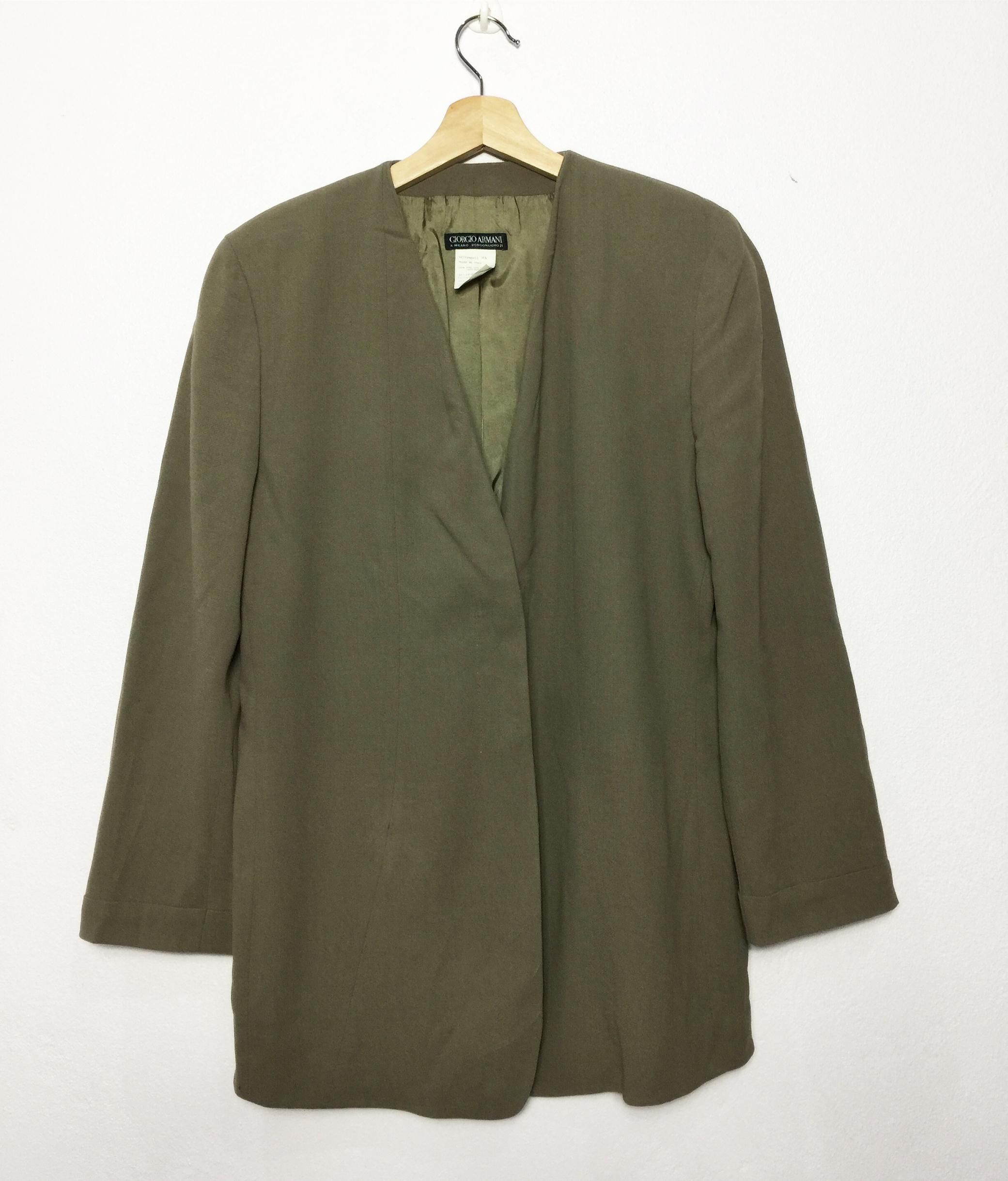 Giorgio Armani Vintage Giorgio Armani Blazer Coat / Made in Italy / Casual Size US S / EU 44-46 / 1 - 1 Thumbnail