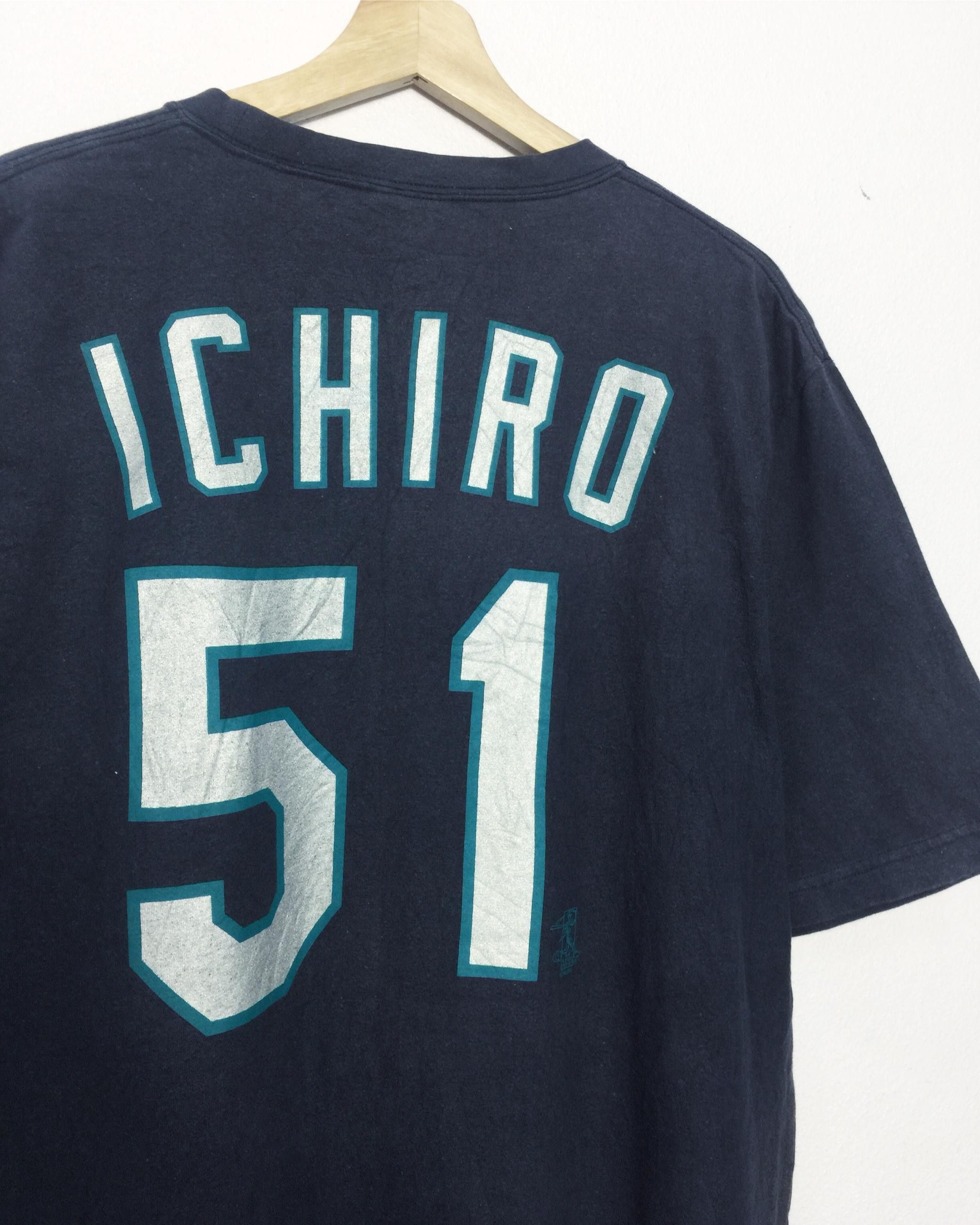 MLB Rare Vintage MLB Seattle Mariners Ichiro Tees Size US L / EU 52-54 / 3 - 8 Thumbnail