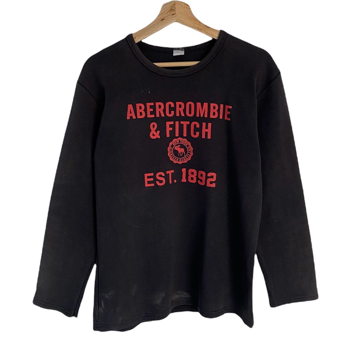 Abercrombie & Fitch VINTAGE ABERCOMBIE & FITCH BIG LOGO PRINT LONG SLEEVE SHIRTS Size US S / EU 44-46 / 1 - 1 Thumbnail