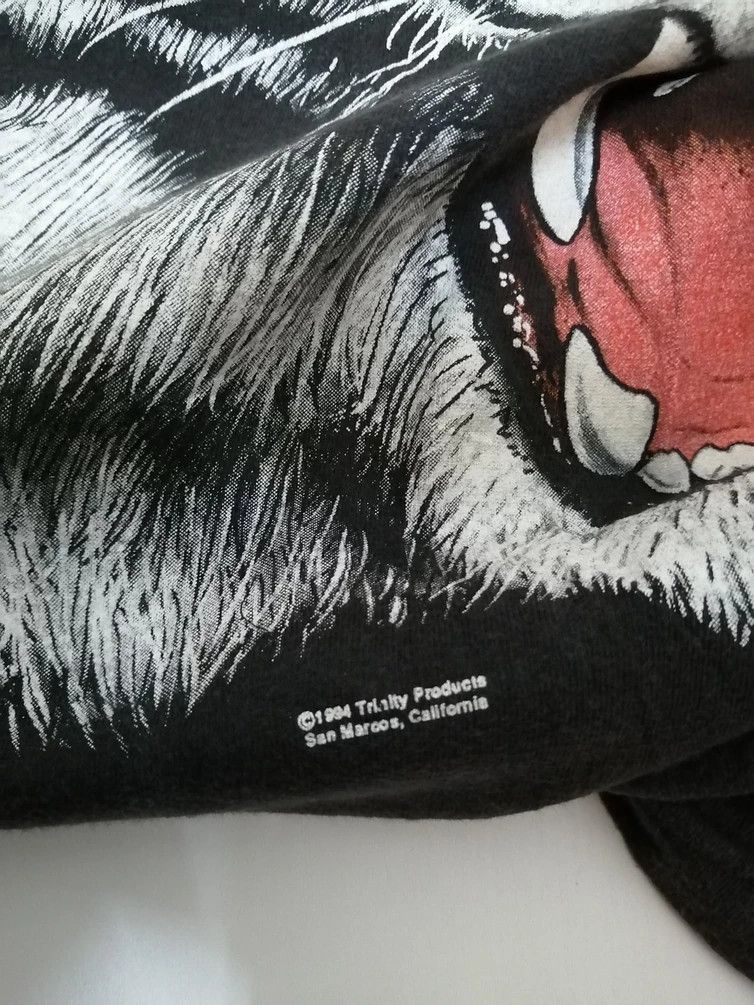 Vintage Vtg 1994 TRINITY PRODUCT Tiger T-shirt Size US L / EU 52-54 / 3 - 3 Thumbnail