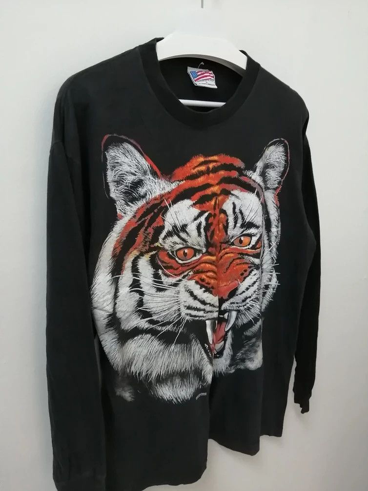 Vintage Vtg 1994 TRINITY PRODUCT Tiger T-shirt Size US L / EU 52-54 / 3 - 4 Thumbnail