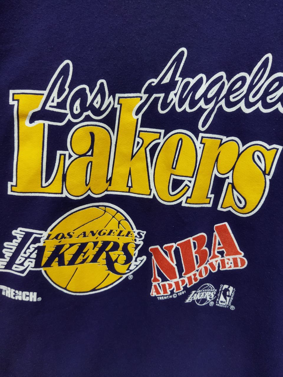 Vintage Vintage 90s NBA L.A LAKERS Sweatshirt Size US M / EU 48-50 / 2 - 4 Thumbnail