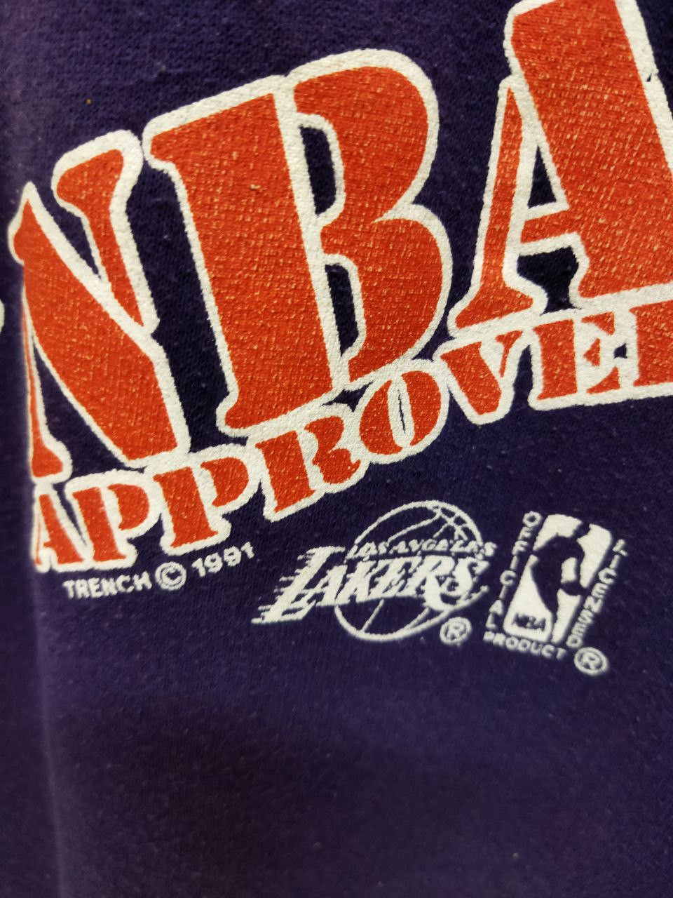 Vintage Vintage 90s NBA L.A LAKERS Sweatshirt Size US M / EU 48-50 / 2 - 2 Thumbnail