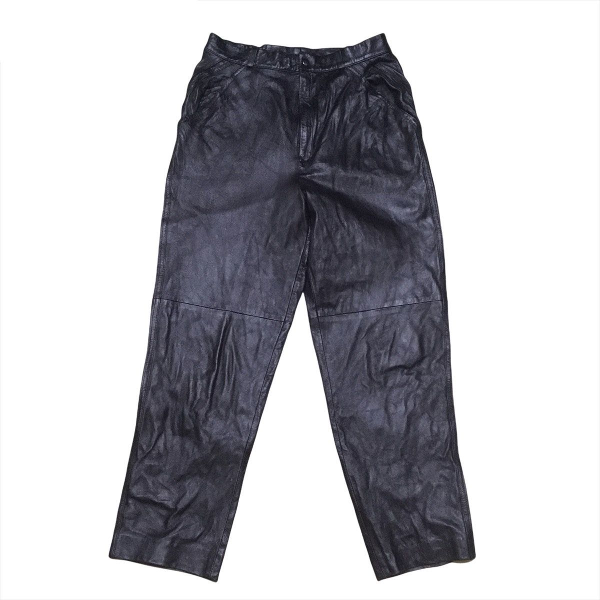 Japanese Brand Japanese Brand Real Leather Baggy Pants Size US 28 / EU 44 - 1 Thumbnail