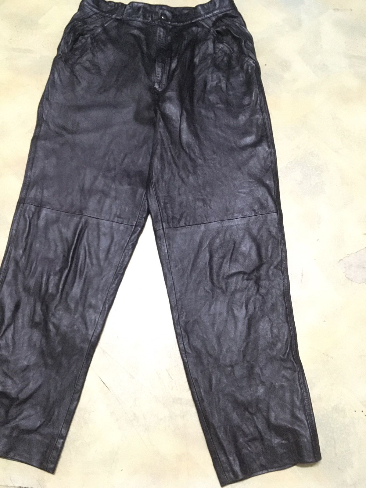 Japanese Brand Japanese Brand Real Leather Baggy Pants Size US 28 / EU 44 - 7 Thumbnail