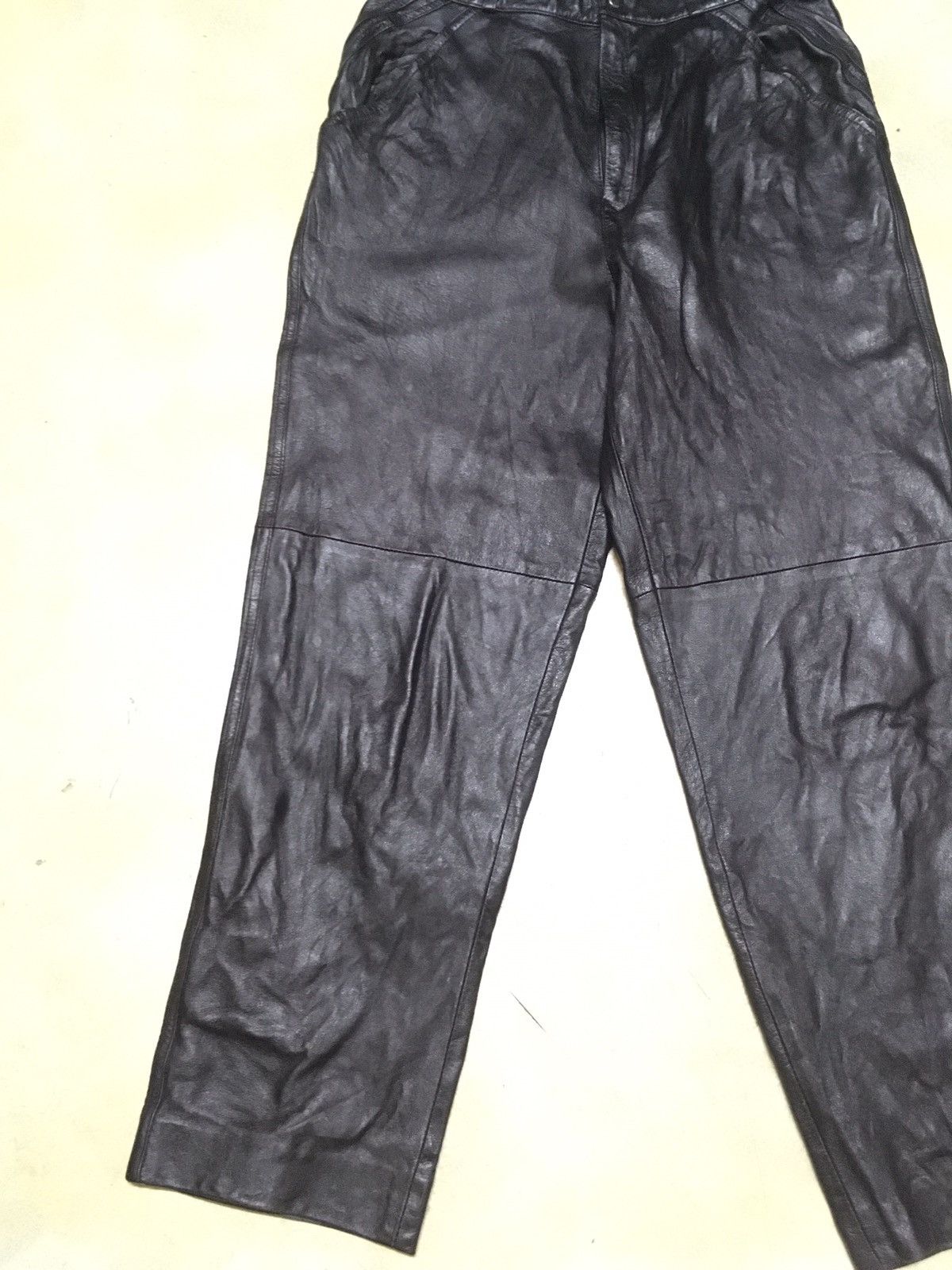 Japanese Brand Japanese Brand Real Leather Baggy Pants Size US 28 / EU 44 - 6 Thumbnail