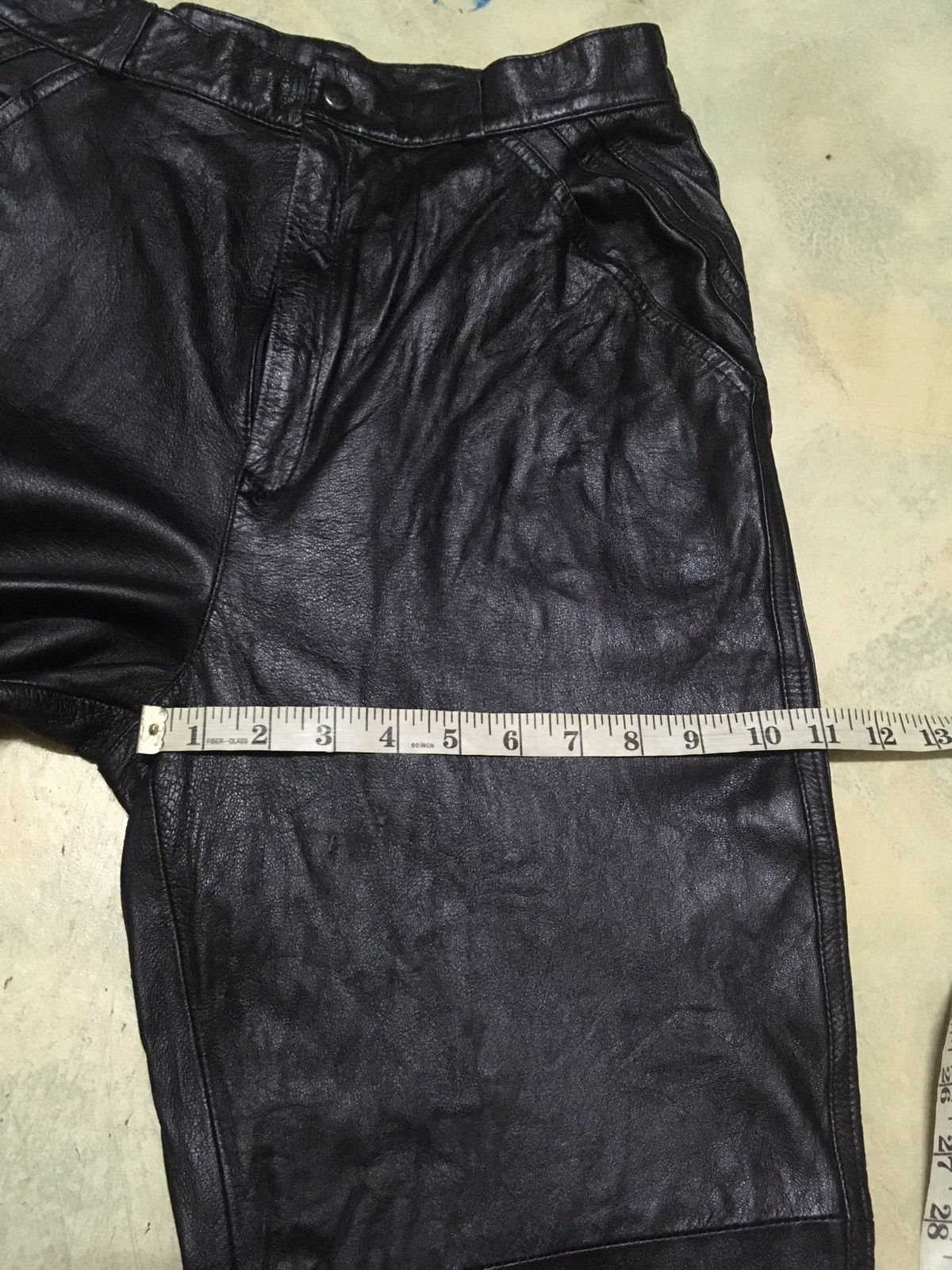 Japanese Brand Japanese Brand Real Leather Baggy Pants Size US 28 / EU 44 - 11 Thumbnail