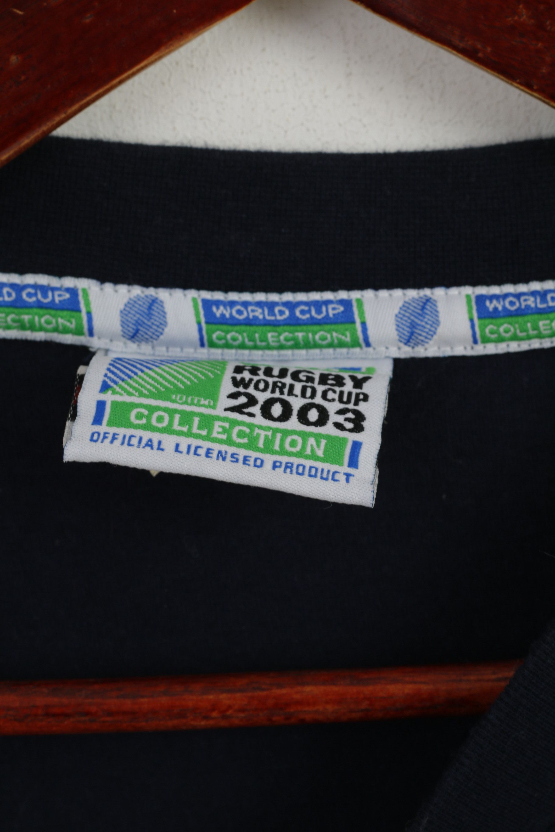 Other Coper Men XXL T-Shirt Navy Rugby World Cup 2003 irb 3885 Size US XXL / EU 58 / 5 - 4 Thumbnail
