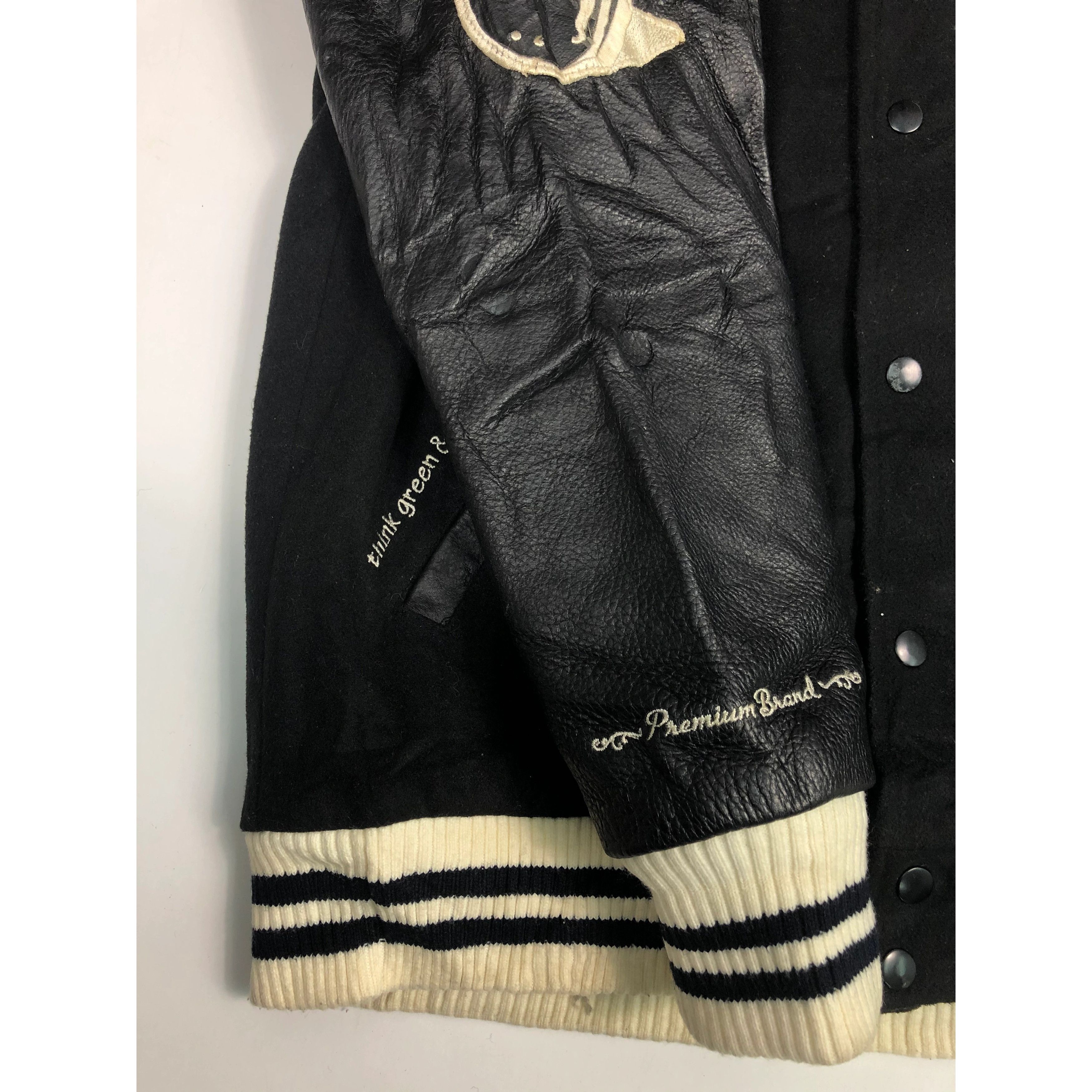 Japanese Brand Vintage Japanese Brand Varsity Leather Embroidered V0052 Size US L / EU 52-54 / 3 - 5 Thumbnail