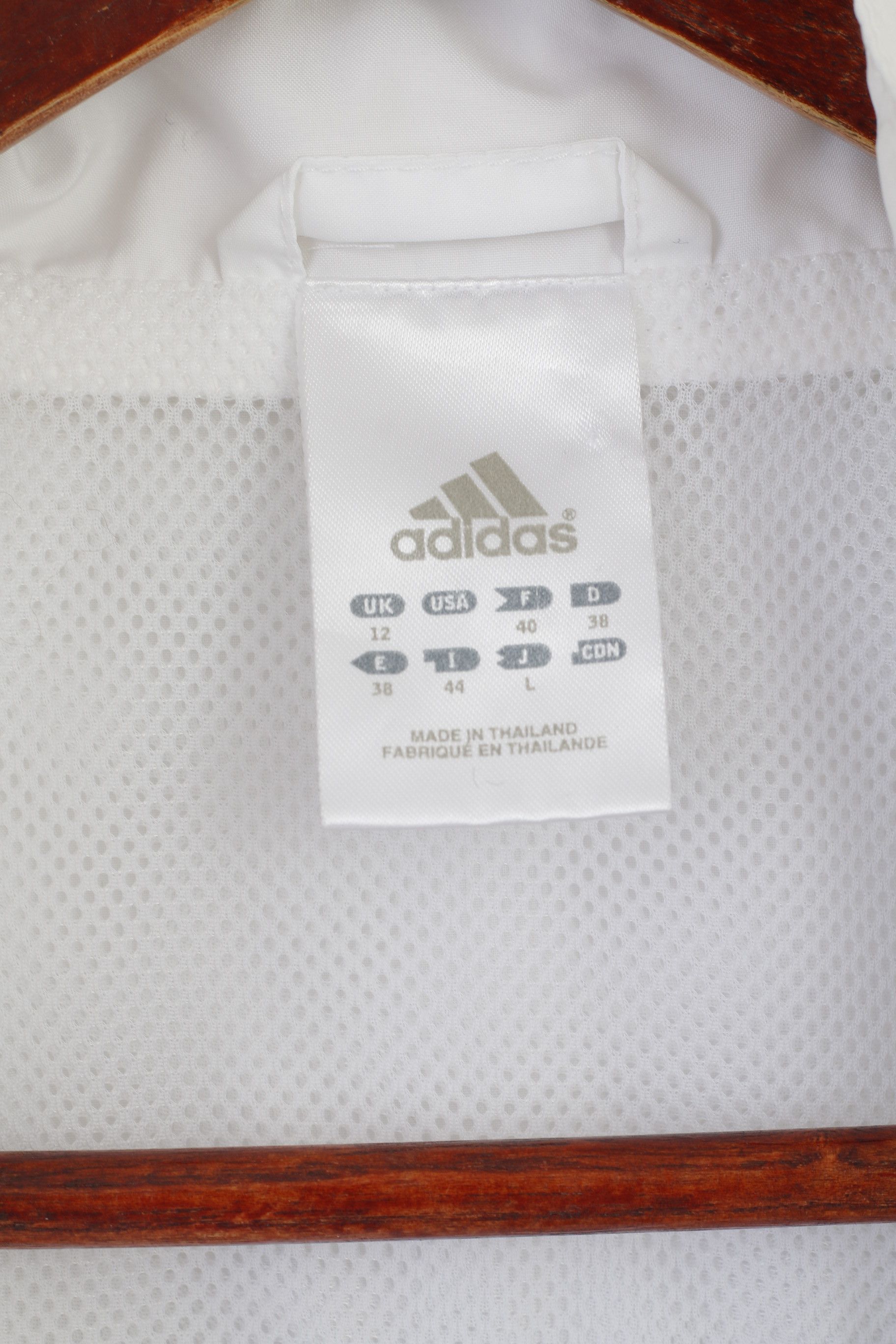 Adidas Adidas Women 12 38 M Jacket White Team Great Britain 3891 Size M / US 6-8 / IT 42-44 - 4 Thumbnail