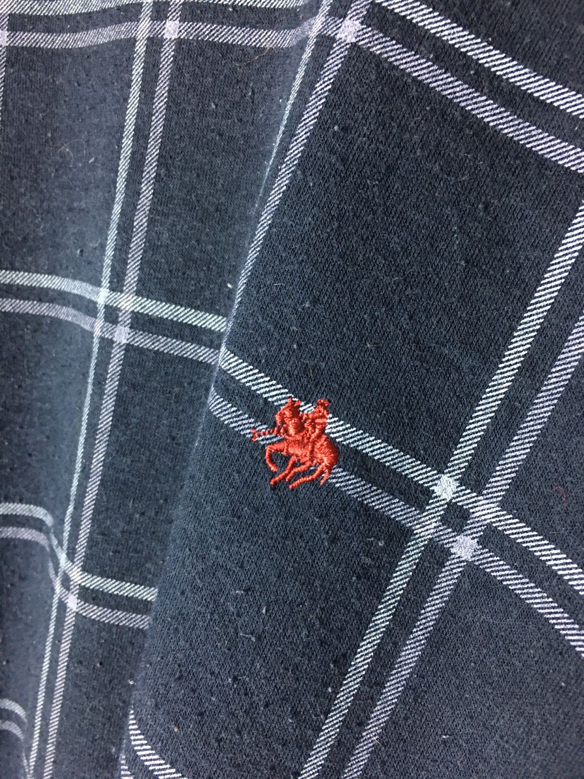 Polo Ralph Lauren × Vintage Vintage Polo Embroidery Logo Checkered Sweatshirt Size US L / EU 52-54 / 3 - 5 Thumbnail