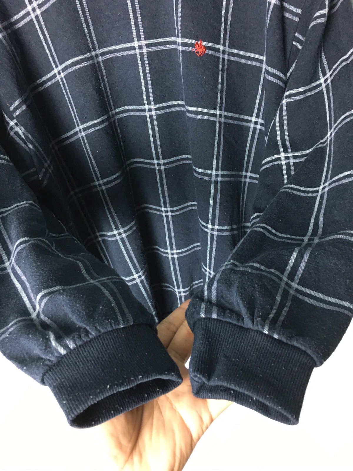 Polo Ralph Lauren × Vintage Vintage Polo Embroidery Logo Checkered Sweatshirt Size US L / EU 52-54 / 3 - 6 Thumbnail